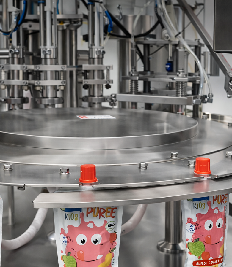 AP-12BT-2 Double Heads Rotary Fill + Cap Machine2